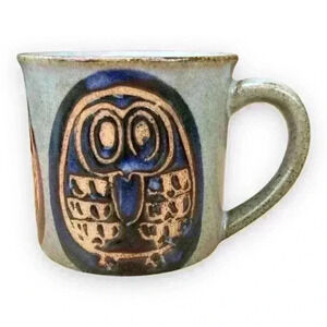 Vintage Kelvin’s Owl Mug Coffee Tea Drink Gray Ceramic Stoneware Pottery